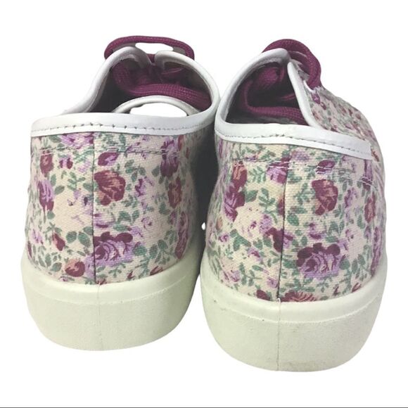 Hotter Women’s Purple Floral Canvas Sneaker Size 8 - Picture 6 of 8